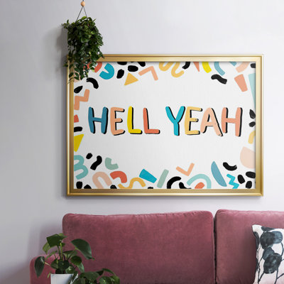 "90s phrases l'enfer ouais III", reproduction d'art sur toile