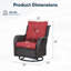 Swivel and sliding wicker patio chairs-2117509928-2119223131