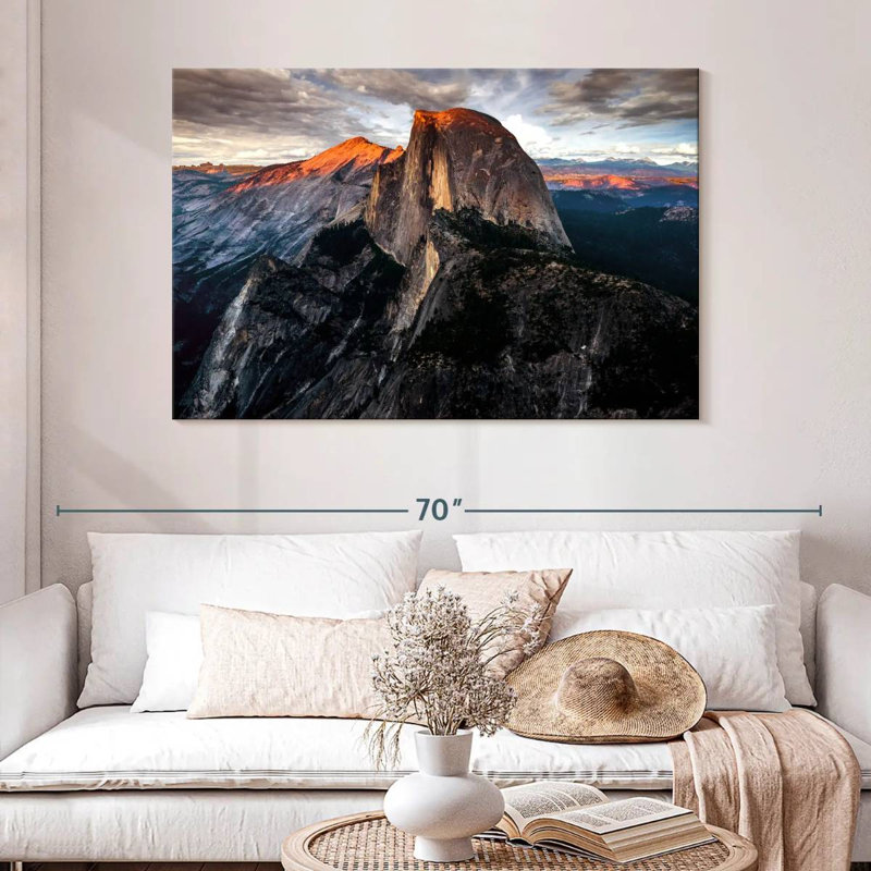 Le demi-dôme d'Alvord Yosemite, H 32 po x l 48 po