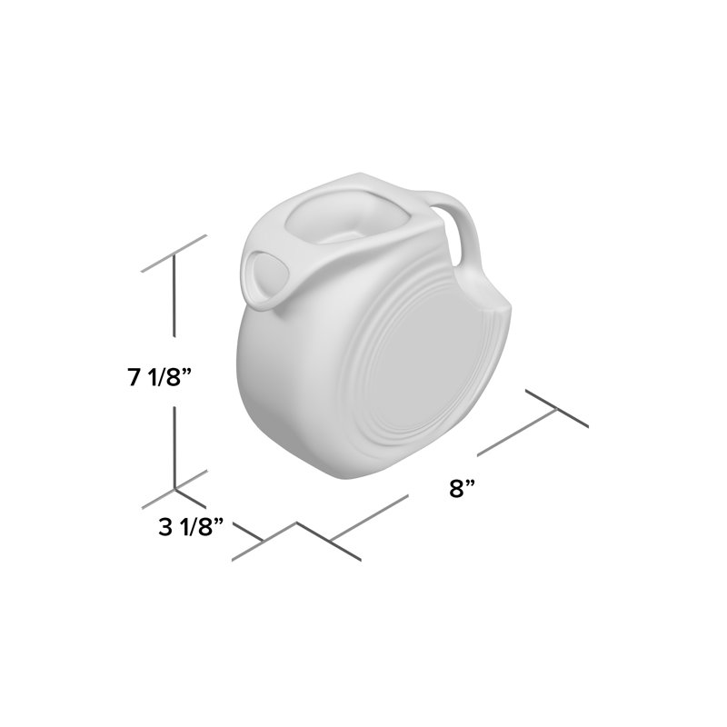 Grande carafe à disque Fiesta 67 oz, Blanc