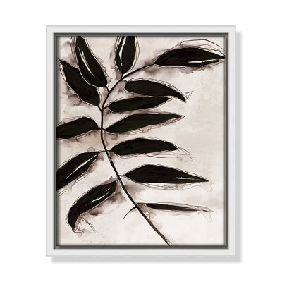Feuilles II - Toile à cadre flottant