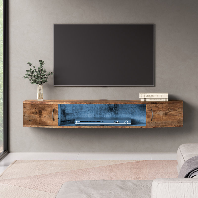 Arbra Unfinished for TVs up to 40", Rustic Brown/Blue