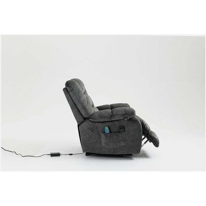 Recliners Lift Chair Relax Sofa Chair Livingroom Furniture Living Room Power Electric Reclining for Elderly, Grayish Blue