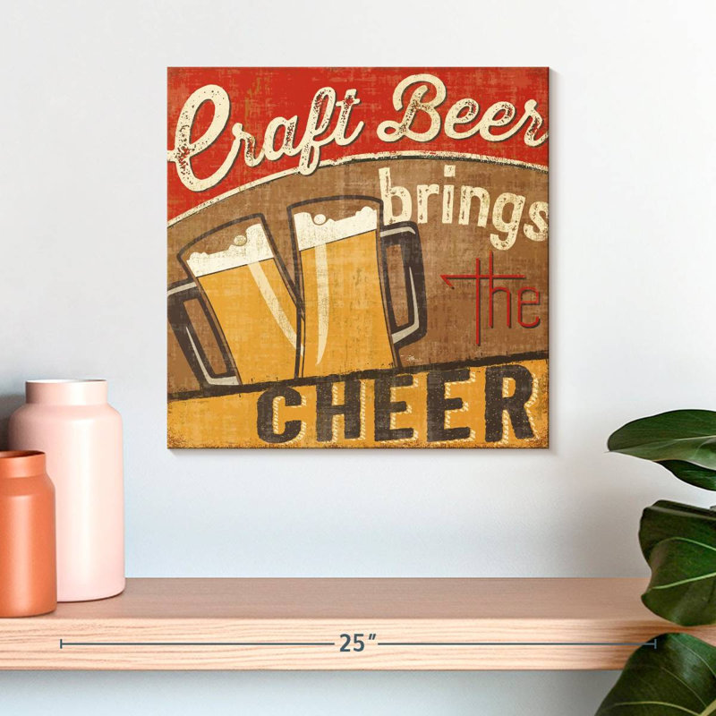 Tergel Craft Brew, 16" H x 16" W