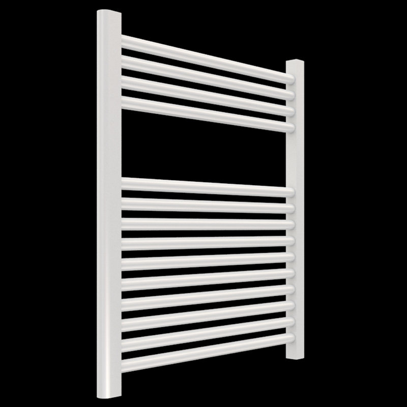 Denby Wall Mount Electric Towel Warmer, White, 27" H x 23.625" W x 5.19" D