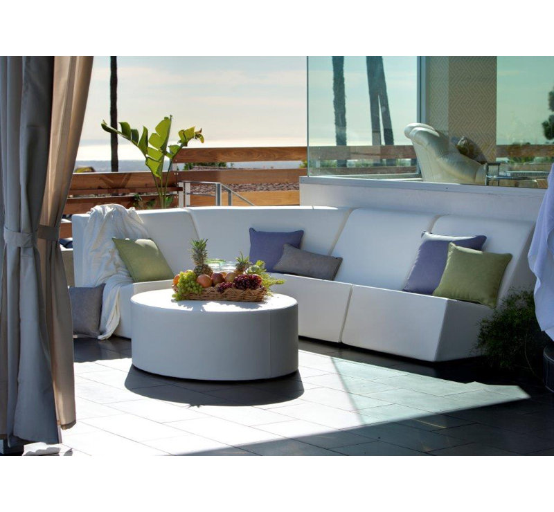 Check Outdoor 4 - Piece Conversation Set, Chill White