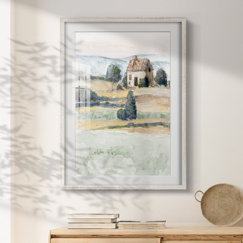 Doris Duke Garden - Toile tendue avec châssis, H 25,5 po x l 17,5 po, Blanc