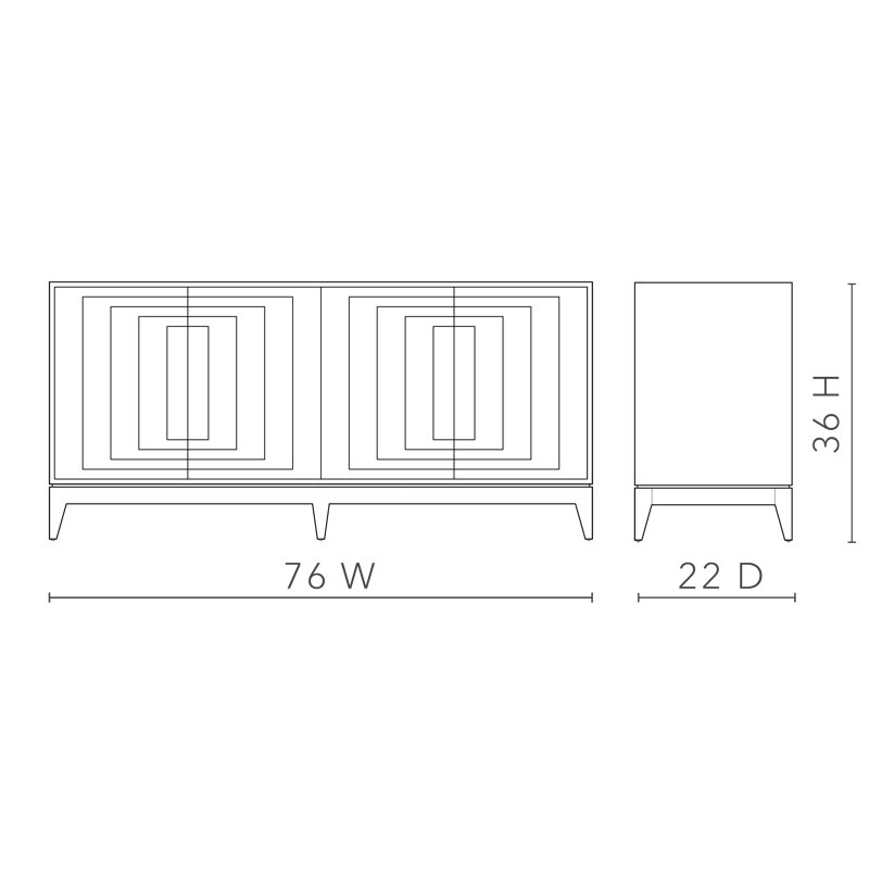 Cooper 76'' W Sideboard