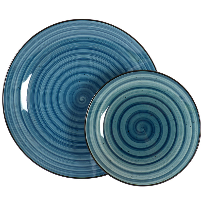 Service de vaisselle Union Rustic Jozephine - Service pour 6, Bleu très foncé
