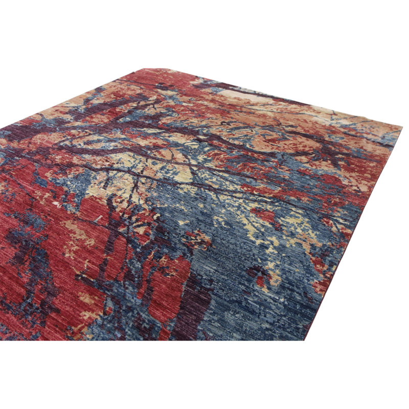 Hand Knotted Wool Area Rug
