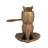 Mouse-on-Leaf Cast Metal Taper Holder Antique