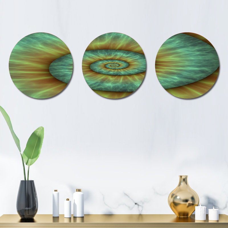 Modern Abstract Wall Decor on Metal