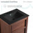 Nadar 24 in. Brown Walnut Bathroom Vanity With White, 3-Hole Ceramic Sink Top-1895706630-1895706628