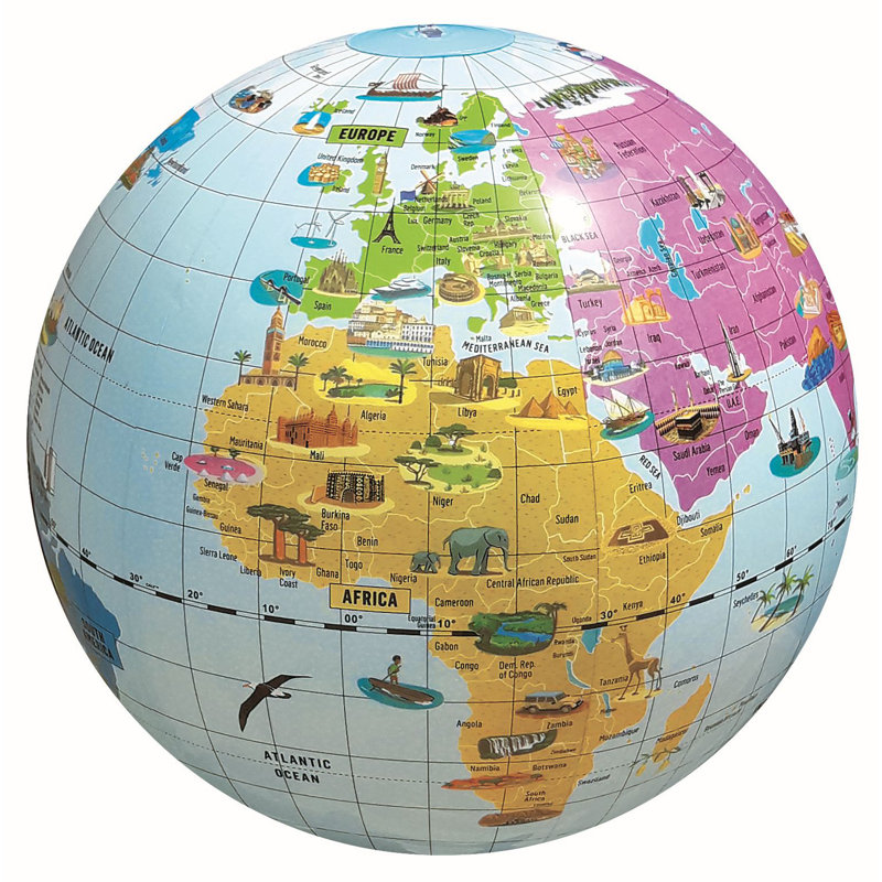 Plastic / Acrylic Tabletop Globe