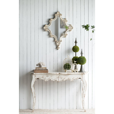 Whitewash Console Table, Queen Legs, Bedroom, Firwood, , Slimline Hallway, Living Room,