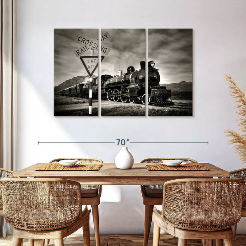 Mehar Rail Crossing, 36" H x 57" W