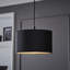 20cm H Velvet Drum Pendant Shade ( Screw On )-619335849-664550220