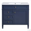 Meuble-lavabo moderne 36 po avec lavabo supérieur-108499207