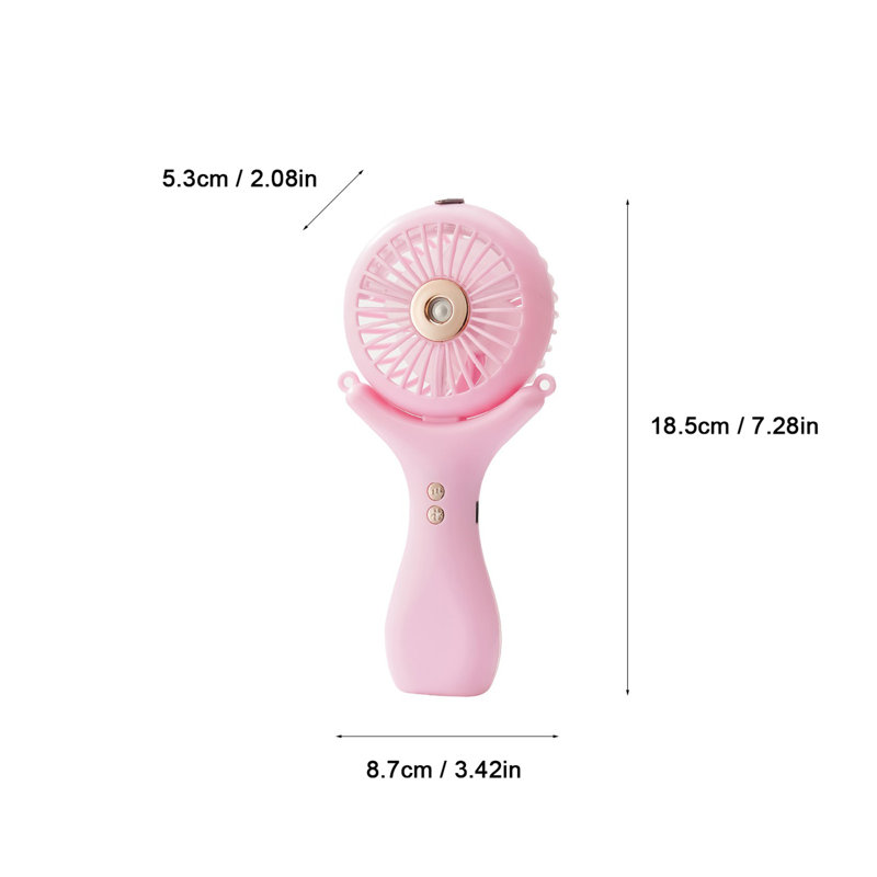 Ventilateur portatif à brume d'eau kbndieu, Pink