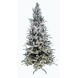 Lighted Artificial Fir Christmas Tree