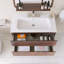 Meuble-lavabo mural simple avec comptoir intégré en céramique blanche-1965274280-1965274290