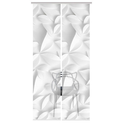 Semi Sheer Sliding Panel Pair