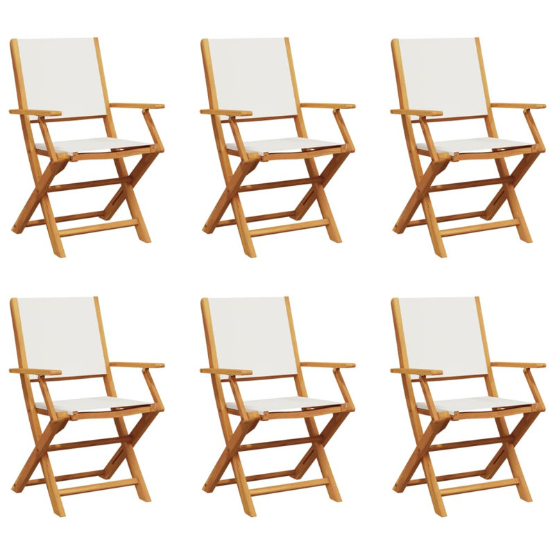 Koga Patio Dining Accent Chair, Cream white