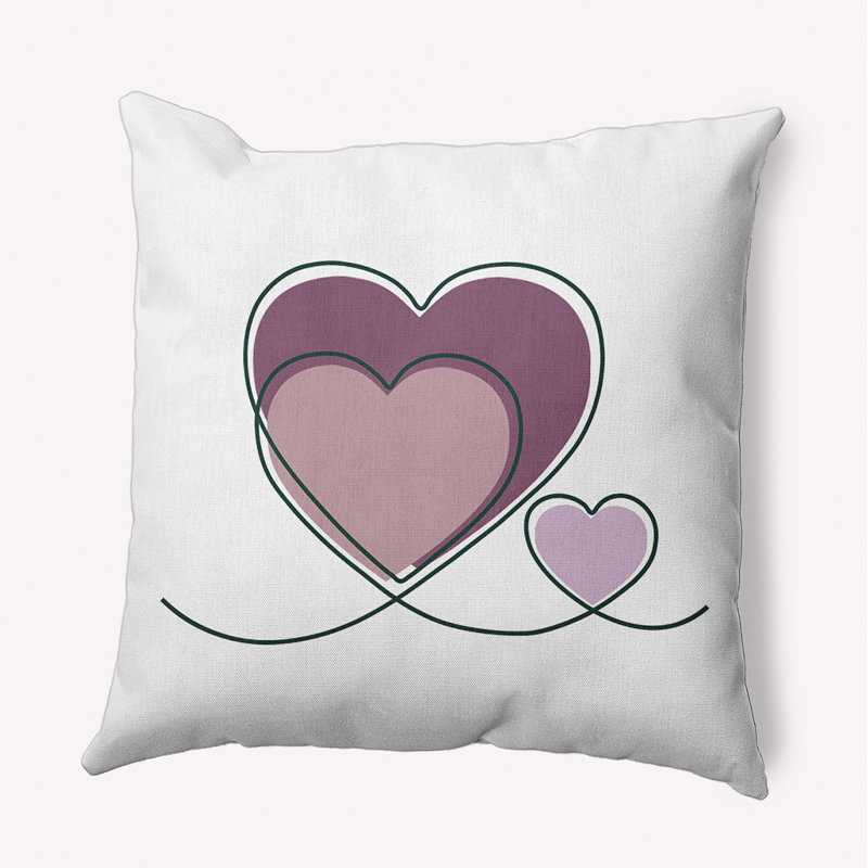 Reversible Throw Pillow, 26" H x 26" W, Square