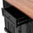 53'' Farmhouse Kitchen Island With Two Tempered Glass Cabinet Doors-2118930770