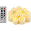 Led Flickering Flameless Votive Tea Lights Candles With Remote Control Battery Operated Set Of 12 / Electric Outdoor Tealights Timer Candle For Christmas,Xmas Decorations (Batteries Included) 200Hours