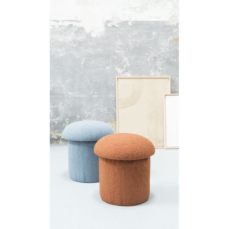 Aljay Outdoor Ottoman, Blue