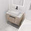Ensemble de meuble-lavabo mural 30 po avec lavabo en céramique