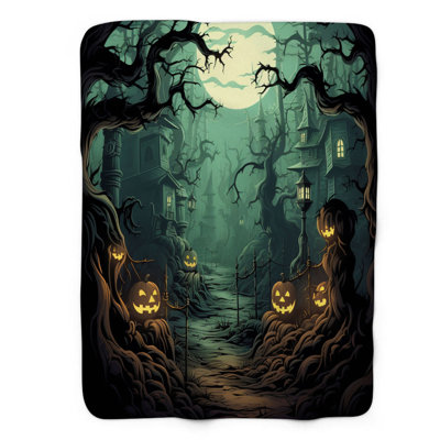 Shadowy Forest - 1 Piece Premium Sherpa Blanket