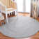 Round Waltrip Abstract Handmade Silver/Grey Area Rug