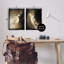 Moons with Starry Nebulas 2pc Floating Frame Set, design by Gemma Bardot-1234712920-1234712923