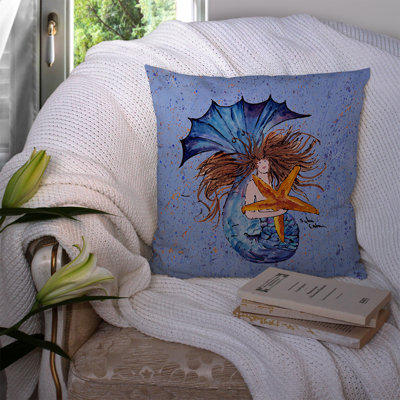 Mermaid Indoor/Outdoor Throw Pillow