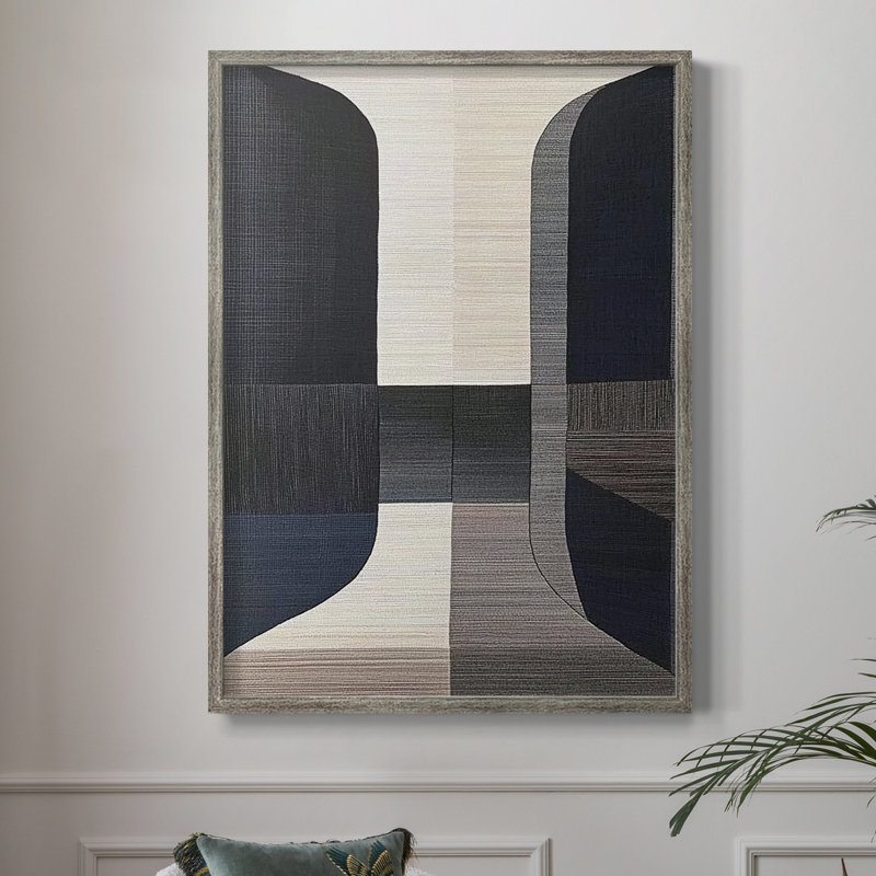 Série ABSTRACT DCLxxIV, reproduction encadrée - bois massif, H 11 po x l 9 po