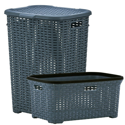 Wicker 2 Piece Laundry Set