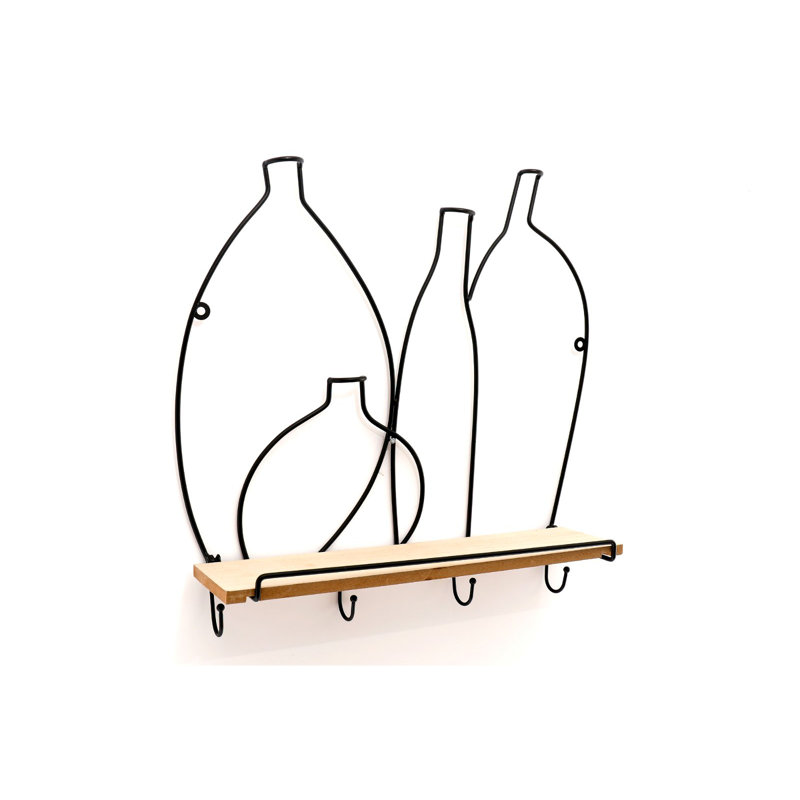Frisina Accent Shelf with Hooks