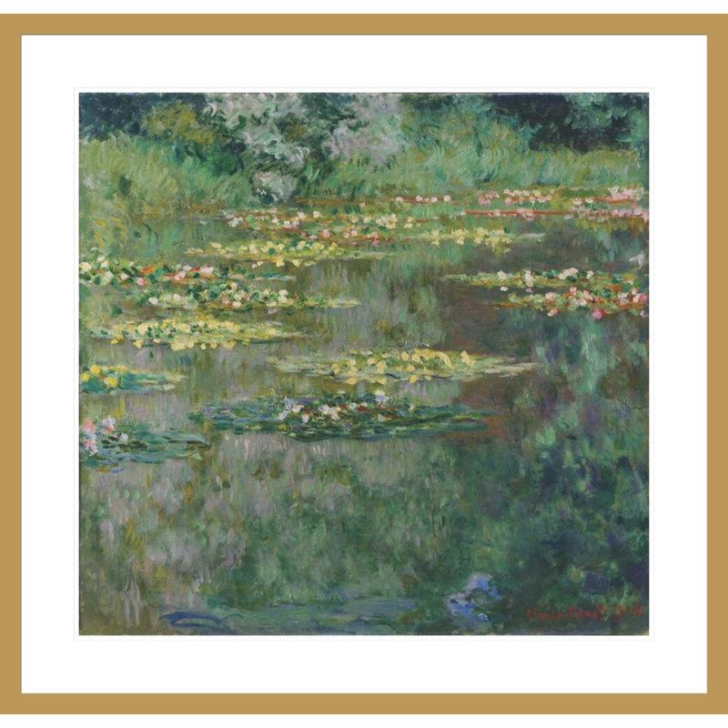 Nénuphars ou nénuphar par Claude Monet, H 33,5 po x l 34,81 po