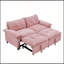 Canapé-lit convertible en velours de 73 pouces avec canapé-lit et matelas escamotable-1214033648