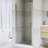 32"W X 72" H Pivot Semi-Frameless Shower Door in Brushed Nickel Finish-112343064