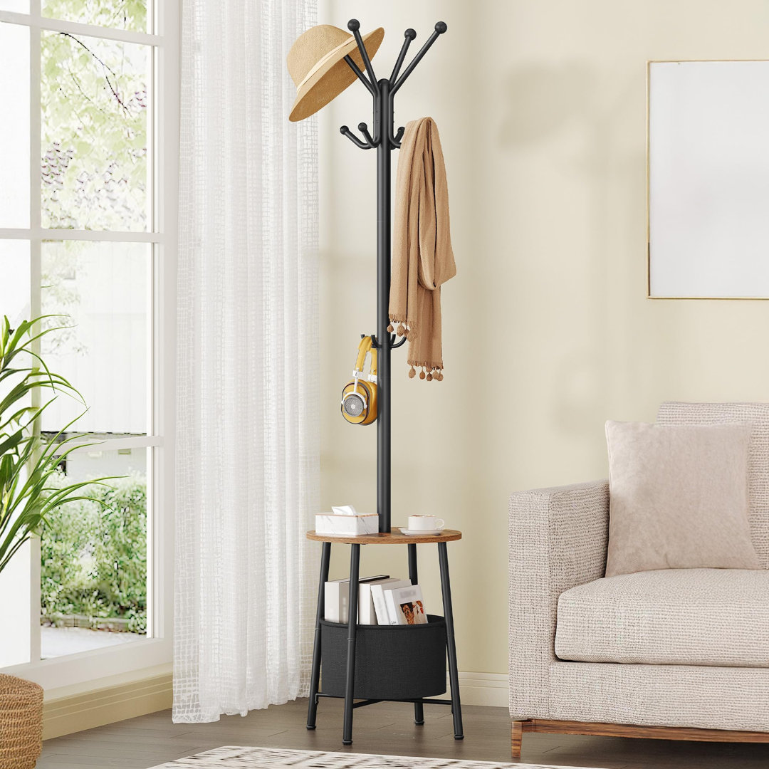 Steel Freestanding 12 - Hook Coat Rack