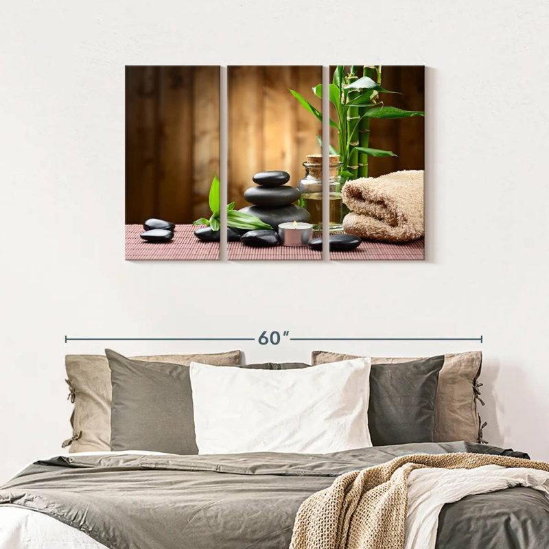 «Spa Design», reproduction sur toile, H 28 po x l 45 po x P 1,25 po