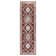Everwash Treasure Saul Southwest Geometric Machine Washable Area Rug, Red/Navy Blue