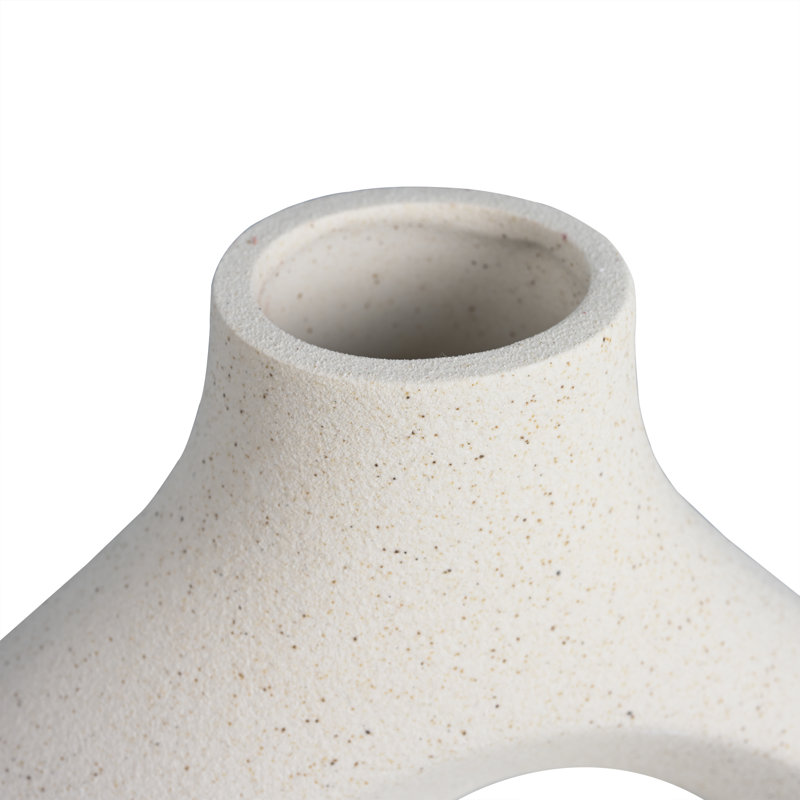Elijan Handmade Ceramic / Porcelain Table Vase, White