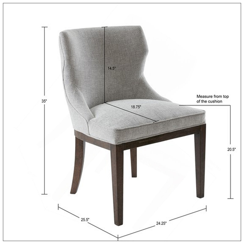 Ensemble de 2 chaises d'appoint Hutton