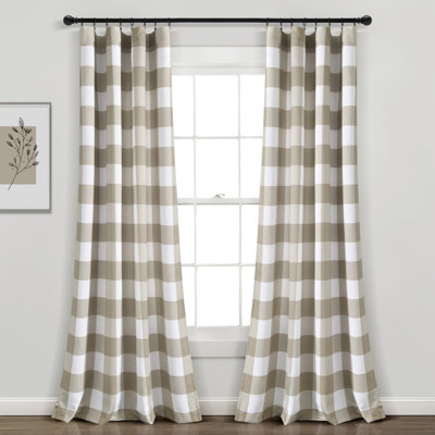 Kelly Checker Room Darkening Curtain Pair