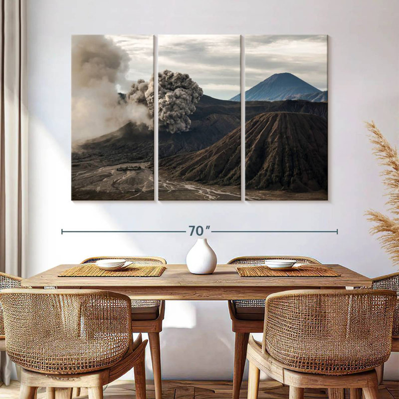 Alvord Volcanic Eruption, 42" H x 65" W