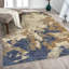 Tapis abstrait beige / bleu Elia-158039022